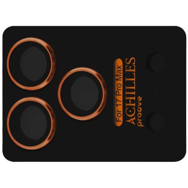 Фото - Защитное стекло для смартфона Proove для камеры Achilles Full Metal iPhone 17 Pro Max cosmic orange (CPPAFM17PM30)